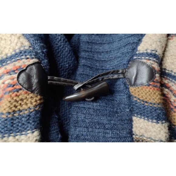 H&M Lambswool Blend Men's Shawl Cardigan Sweater Size M Toggle Boho Grandpa - Picture 7 of 9